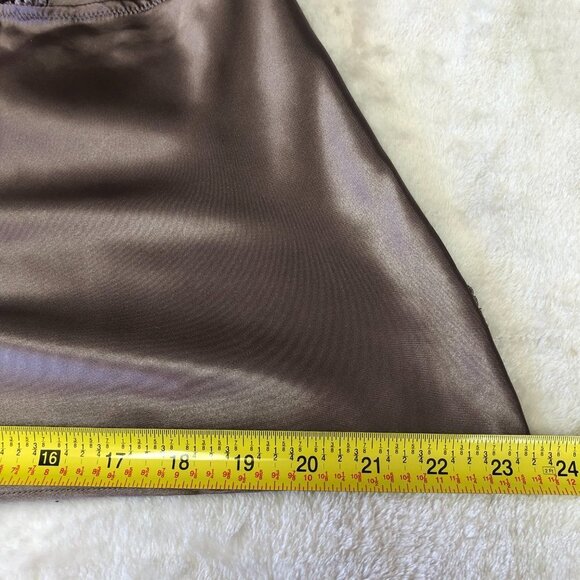 La Senza Lingerie Dark Taupe & Pink Satin Camisole Size Med - Picture 9 of 9